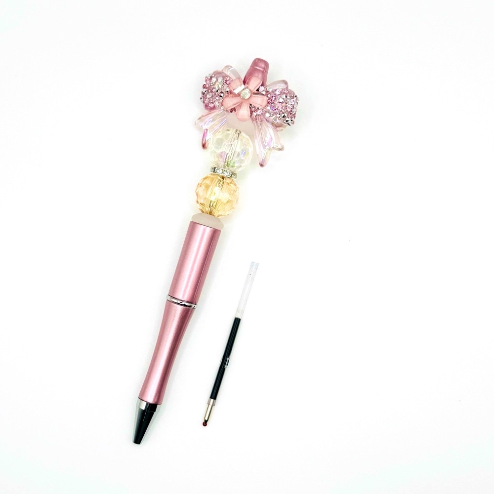 Decorative Orange and Gold Pen